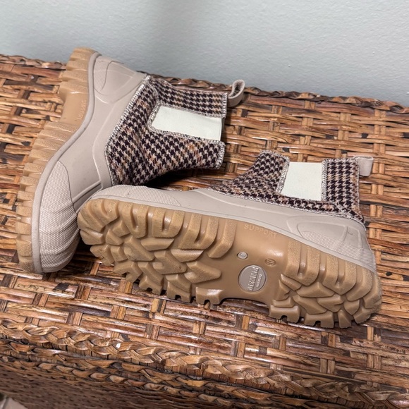 Diemme Balbi Houndstooth Chelsea Boots w/ Rubber Lug Sole Size 37 - Picture 12 of 12